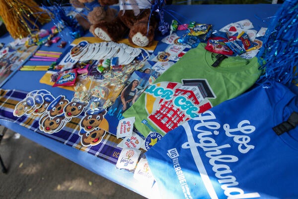 CHASS swag on table at Welcome Week